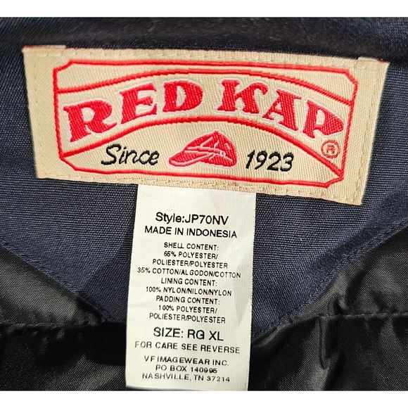 Red Kap Heavyweight Parka Hooded RESURGENS Water Repellent JP70 Blue MENS SZ XL - Picture 5 of 10